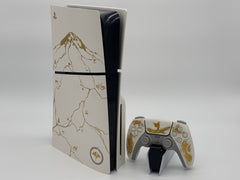 Mobile2fix PlayStation 5 Ghost of Yotei special edition console and matching DualSense controller with gold graphics