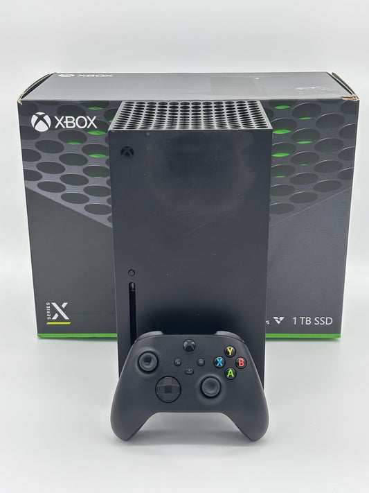 Mobile2fix pre-owned black XBOX Series X console and wireless controller with original retail box